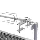 elektrisk grill med rotisserie rustfrit stål