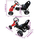 pedal-gokart rød