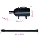blower til hund 3 dyser 2400 W sort