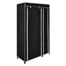 foldeklædeskab 110 x 45 x 175 cm sort