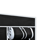 foldeklædeskab 110 x 45 x 175 cm sort
