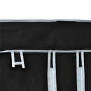 foldeklædeskab 110 x 45 x 175 cm sort