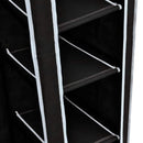 foldeklædeskab 110 x 45 x 175 cm sort