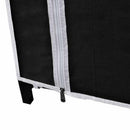 foldeklædeskab 110 x 45 x 175 cm sort