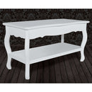 sofabord 2 niveauer MDF hvid