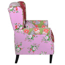 lænestol med patchworkdesign stof