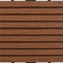 Terrasse Flise 11 pcs Brun 30 x 30 cm WPC