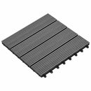 Terrasse Flise 11 pcs Grå 30 x 30 cm WPC