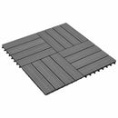 Terrasse Flise 11 pcs Grå 30 x 30 cm WPC