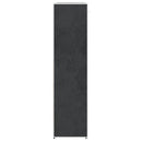 stofklædeskab med rum og stænger 45 x 150 x 176 cm sort