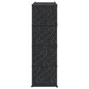 modulskab 9 rum 109x36,5x143 cm sort og hvid