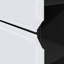 modulskab 9 rum 109x36,5x143 cm sort og hvid