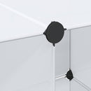 modulskab med 9 rum 109x36,5x143 cm hvid