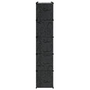 modulskab med 14 rum sort og hvid 37 x 146 x 180,5 cm