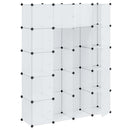 modulskab med 14 rum hvid 37x146x180,5 cm