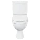 toilet med cisterne hvid
