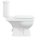 toilet med cisterne hvid