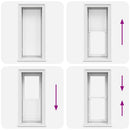 Plisserede blinde 40x125 cm hvid