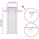 Plisserede blinde 40x150 cm hvid