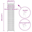 Plisserede blinde 40x200 cm hvid