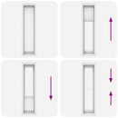 Plisserede blinde 60x200 cm hvid