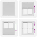 Plisseret blind 100x125 cm hvid