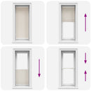 Plisseret blind 60x125 cm creme