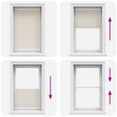 Plisseret blind 70x125 cm creme