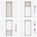 Plisseret blind 70x200 cm creme