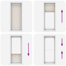 Plisseret blind 90x200 cm creme
