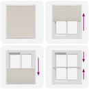 Plisseret blind 100x125 cm creme