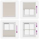 Plisseret blind 100x150 cm creme