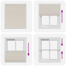 Plisseret blind 110x125 cm creme