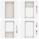 Plisseret blind 110x200 cm creme