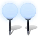 udendørslamper 2 stk. LED 30 cm med jordspyd