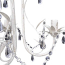 krystallysekrone elegant hvid