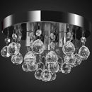 lysekrone krystaldesign plexiglas krom