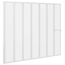 Bad Skærm 140 x 168 cm 7 Foldbare Paneler med håndklædeholder