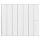 Bad Skærm 140 x 168 cm 7 Foldbare Paneler med håndklædeholder