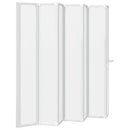 Bad Skærm 140 x 168 cm 7 Foldbare Paneler med håndklædeholder