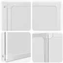 Bad Skærm 140 x 168 cm 7 Foldbare Paneler med håndklædeholder