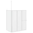Brusevæg 70x120x137 cm L-formet 4 paneler foldbar