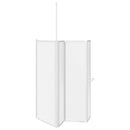Brusevæg 70x120x137 cm L-formet 4 paneler foldbar