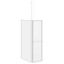 Brusevæg 70x120x137 cm L-formet 4 paneler foldbar