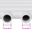 håndklæderadiator 480x480 mm centralvarme lige
