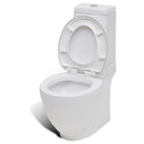 Toilet- og bidetsæt keramik hvid
