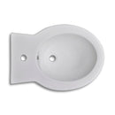 Toilet- og bidetsæt keramik hvid