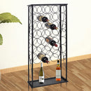 vinreol til 28 flasker metal