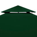 baldakin til havepavillon 3x3 m 310 g/m² grøn