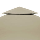 baldakin til havepavillon 3x4 m 310 g/m² beige